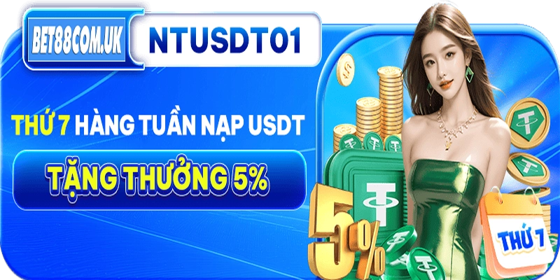 Các chương trình ưu đãi Bet88 khi nạp tiền bằng USDT
