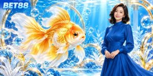 Cá vàng trong khung cảnh đại dương mang nhận diện BET88